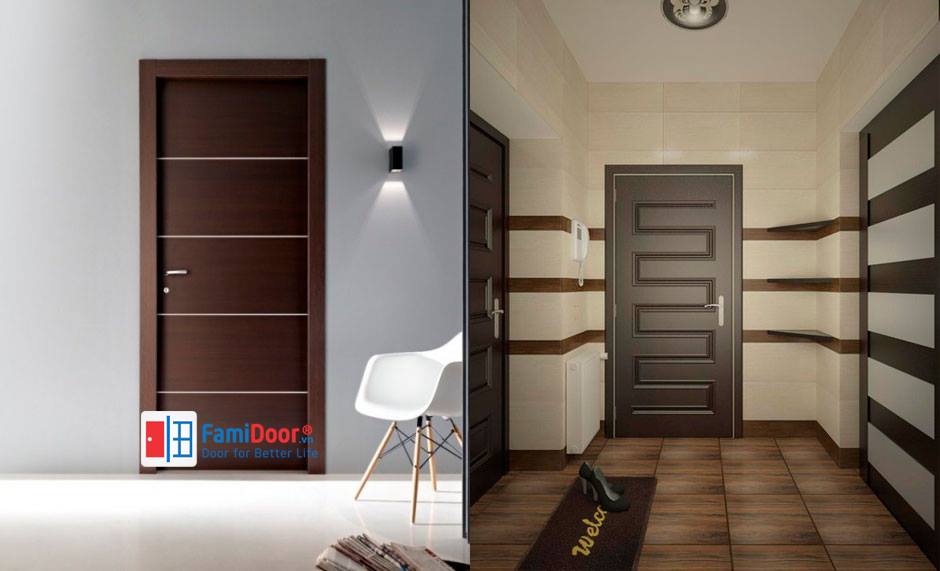 CỬA GỖ MDF MELAMINE M2 tại Showroom Famidoor 0886.500.500