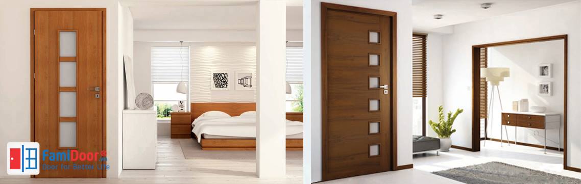 CỬA GỖ MDF MELAMINE M1R4 tại Showroom Famidoor 0886.500.500