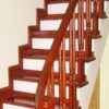 Cầu thang gỗ CT02 ở Showroom Famidoor 0828.400.400
