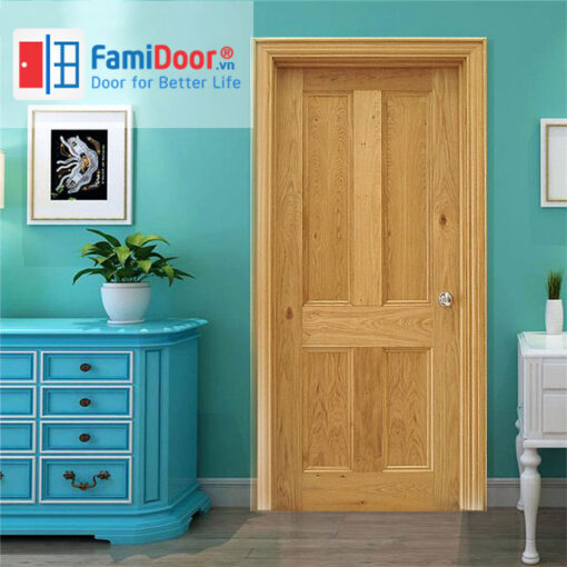 CỬA GỖ TỰ NHIÊN 04A tại Showroom Famidoor 0818.400.400