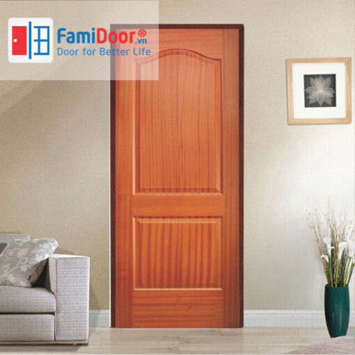 CỬA GỖ HDF VENEER 2A-SAPELE ở Showroom Famidoor 0828.400.400