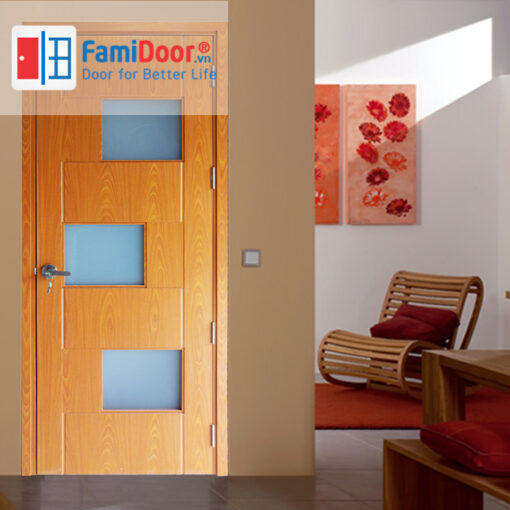 Cửa gỗ MDF LAMINATE M1G3 tại Showroom Famidoor 0886.500.500