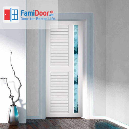 CỬA NHỰA VÂN IN FMD 12 tại Showroom Famidoor 0828.400.400