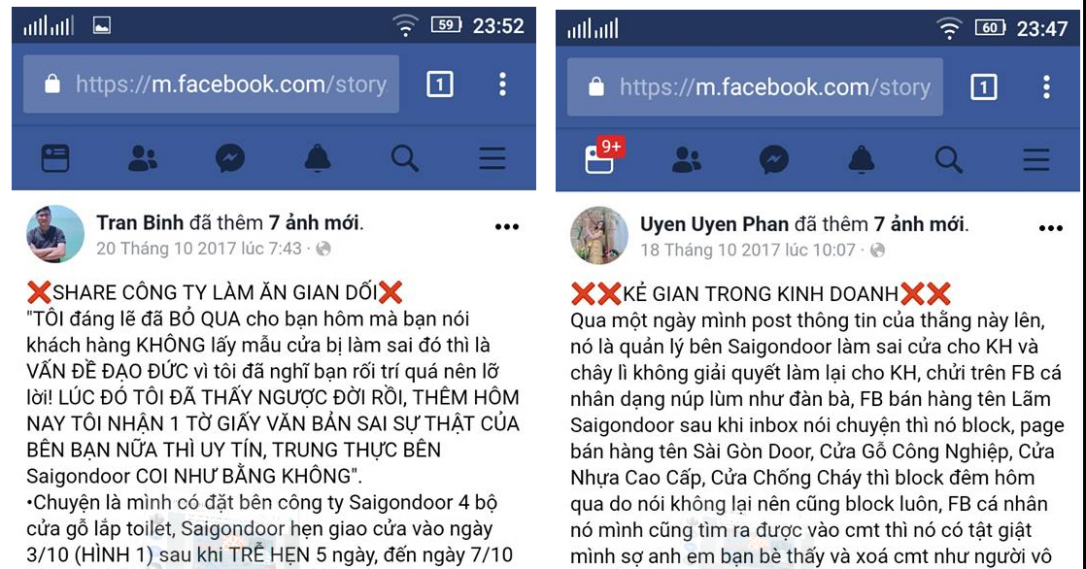 Hành trình đi tìm chủ nhân Facebook cảnh báo “SaigonDoor lừa đảo”