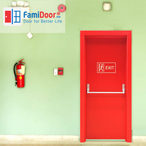 Cửa thép chống cháy thoát hiểm Showroom Famidoor 0824.400.400