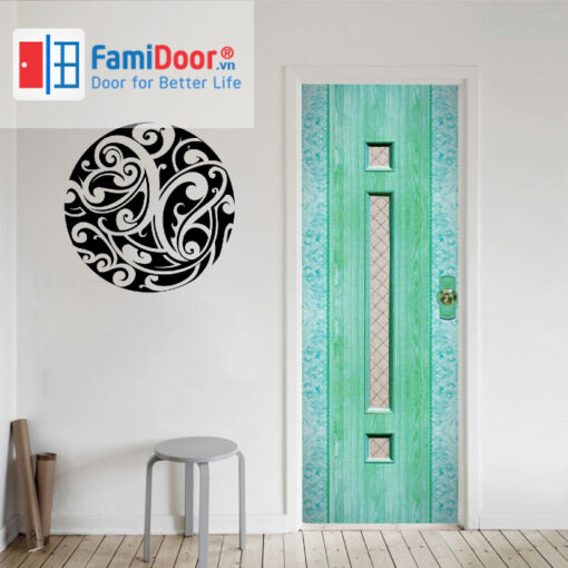 Cửa nhựa vân in fmd 752-07 tại Showroom famidoor 0886.500.500