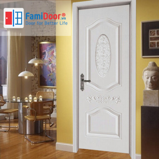 Cửa gỗ cao cấp PVC 3038 ở Showroom Famidoor 0855.400.400