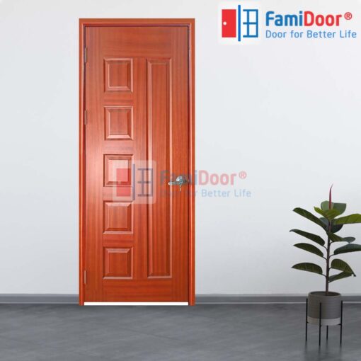 Cửa Gỗ Công Nghiệp HDF Veneer 6B-sapele FMD