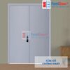 Cửa Gỗ Chống Cháy 2P son xam FMD
