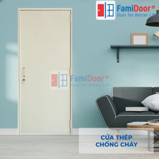 Cửa Thép Chống Cháy P1 xam trang FMD