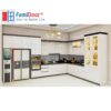 Nội thất nhà bếp L Full trần kết hợp tủ lạnh