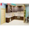 Nội thất nhà bếp chữ I Full trần Laminate