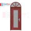 Cửa thép vân gỗ dạng vòm TVGVom-SGD-8