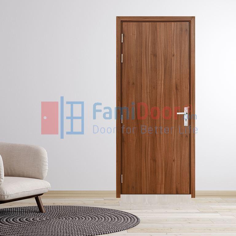 Mẫu cửa nhà tắm bằng gỗ công nghiệp MDF Laminate P1