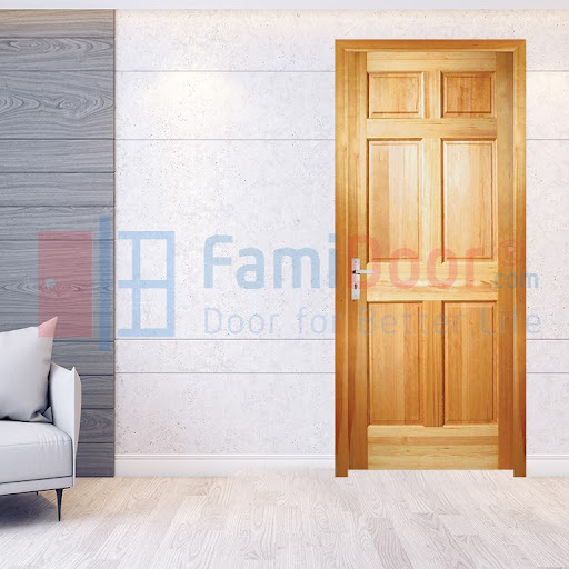 Mẫu cửa gỗ phòng vệ sinh từ gỗ tự nhiên 1