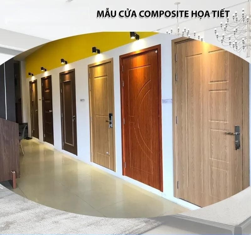 Cửa composite họa tiết