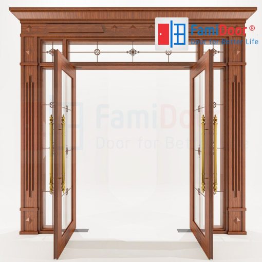 Cửa Nhôm Vân Gỗ 72