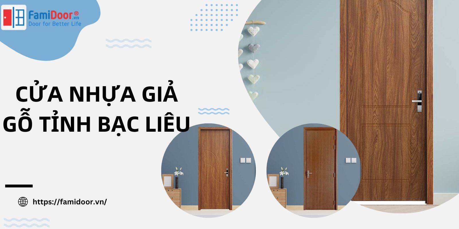 Cửa nhựa giả gỗ tỉnh Bạc Liêu