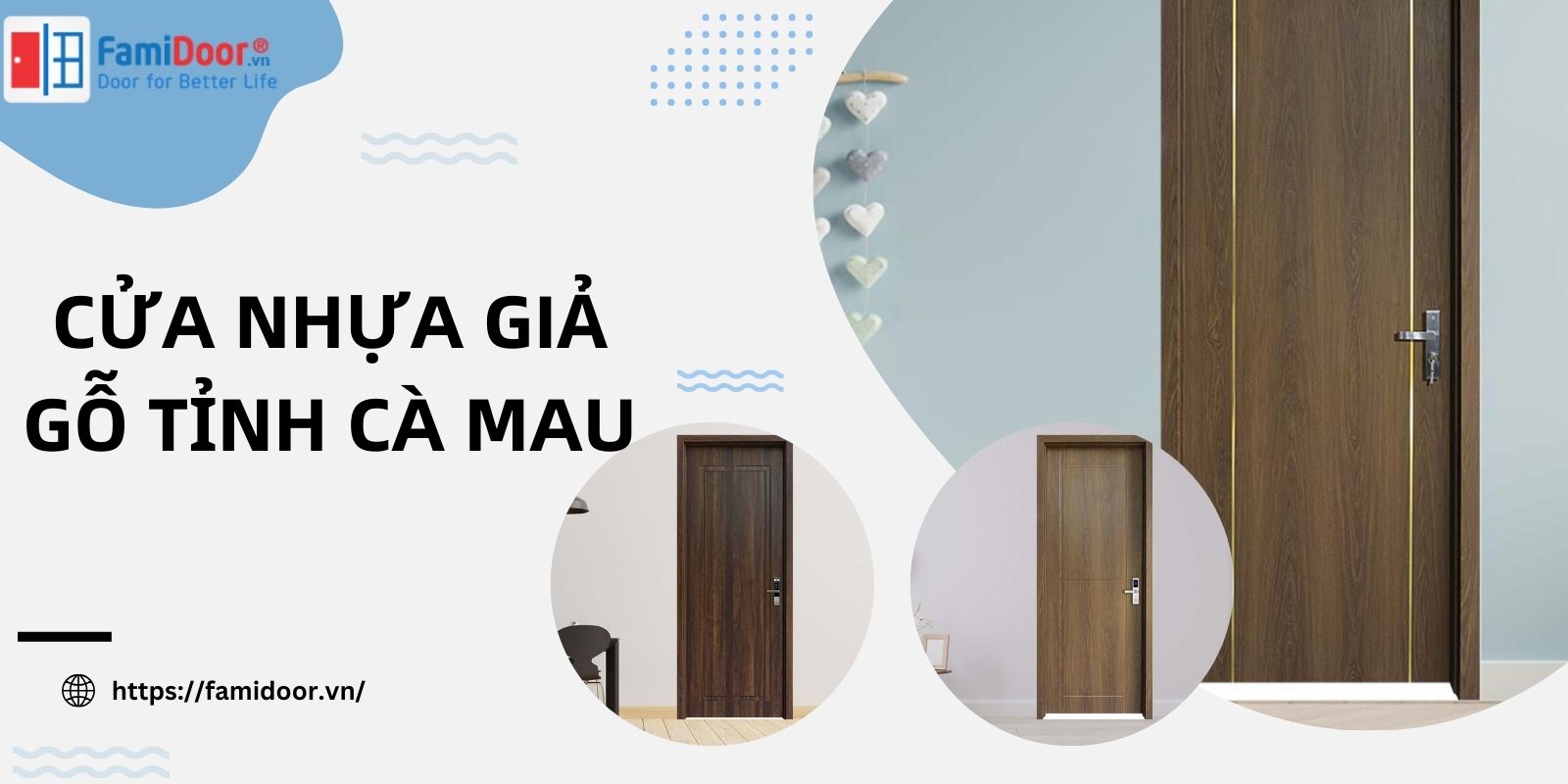 Cửa nhựa giả gỗ tình Cà Mau