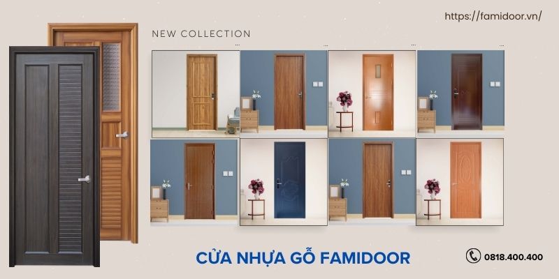 Cửa nhựa gỗ composite có độ bền bỉ cao 