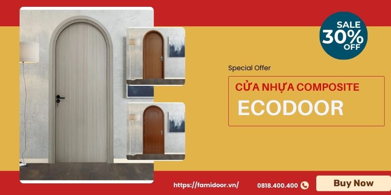 Mẫu cửa nhựa thương hiệu Ecodoor