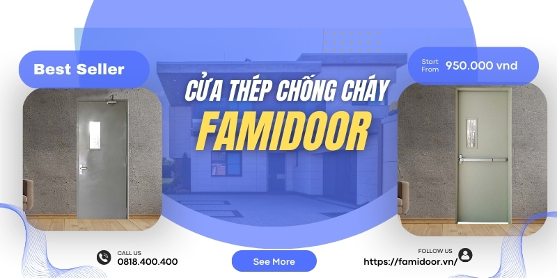 Mẫu cửa thép chống cháy ô kính cường lực 