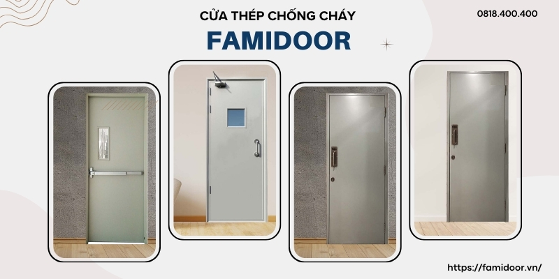 Mẫu cửa thép chống cháy theo tiêu chuẩn EI chất lượng