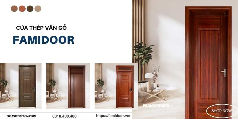 Cửa Thép Vân Gỗ TP Hồ Chí Minh - Cập Nhật Bảng Giá 2025 Ưu điểm vượt trội khi sử dụng các mẫu cửa thép vân gỗ