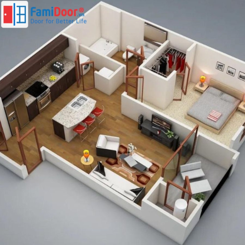 Bếp Đối Diện Phòng Ngủ Có Tốt Không? Những Lưu Ý Cần Biết Tìm hiểu về bếp đối diện phòng ngủ có tốt không?