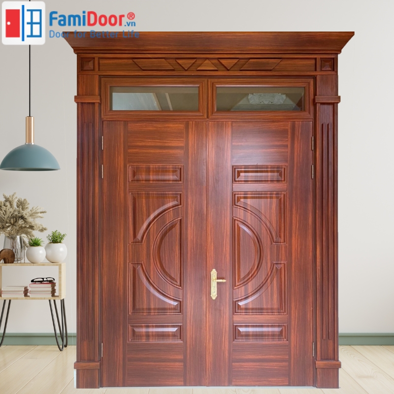 Nhà Rộng 6m Thì Cửa Chính Rộng Bao Nhiêu Hợp Phong Thủy Cửa 2 cánh có kích thước tiêu chuẩn cho nhà 6m