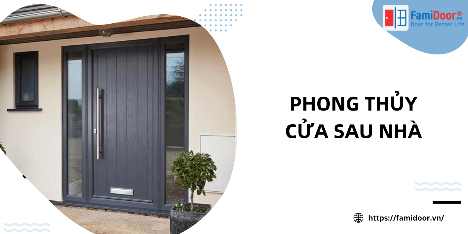 Phong thủy cửa sau nhà