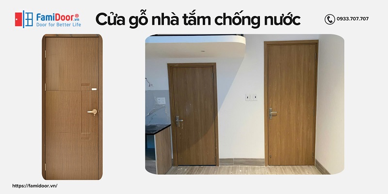 Các mẫu cửa gỗ nhà tắm cao cấp, sang trọng