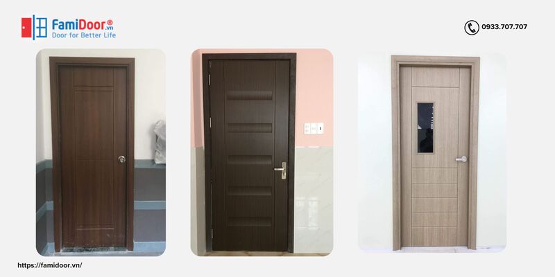 Các mẫu cửa nhựa lõi thép hiện đại được ưa chuộng hơn cả