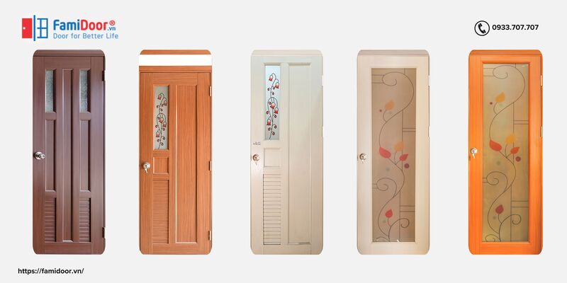 Cửa nhựa Đài Loan có mẫu mã đa dạng, hiện đại