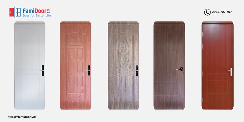 Mẫu cửa nhựa gỗ Sungyu mã SYA phủ sơn bột cao cấp