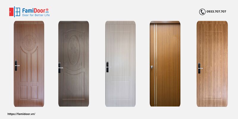 Mẫu cửa nhựa gỗ Sungyu mã SYB phủ da cao cấp